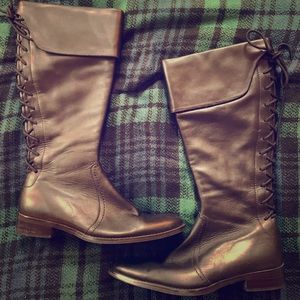 NWOT, Nine West black leather boots